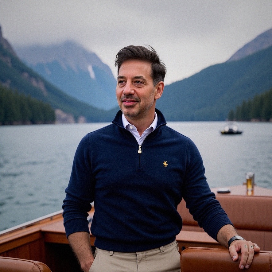 Michael Shenher in the Canadian mountains
